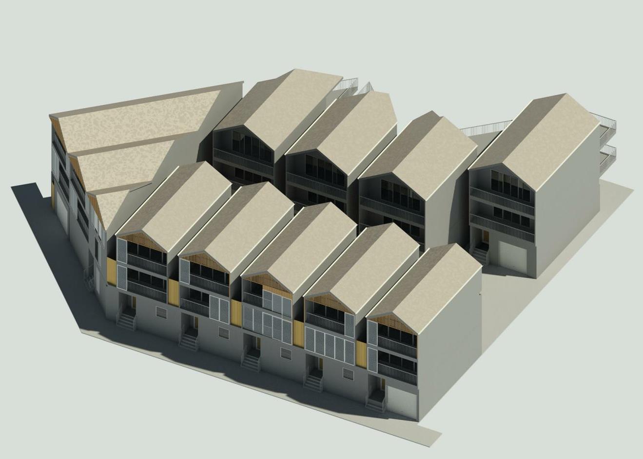 A conceptual design done for a commercial redevelopment for a well situated site in Whakatane’s busy township which would allow for up to 10 individual 3 story town houses.
